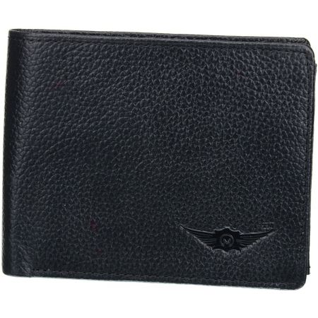 Onyx Black Genuine Leathers Bi-Fold Wallet by Maskino L...