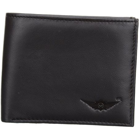 Black genuine leather Bi-Fold Wallet by Maskino Leather...