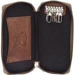 Tan twist 100%Genuine Leather Beige Bank Locker Key pouch (MKH004) by Maskino Leathers