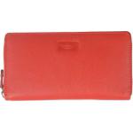 Genuine leather card holder red colour for women