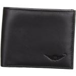 Black genuine leather Bi-Fold Wallet by Maskino Leathers