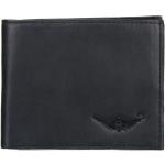 Sable Black Genuine Leather Bi-Fold Wallet by Maskino Leathers