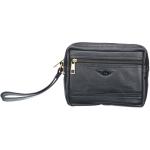 Classy Black 100%Genuine Leathers Cash Bag Pouch (CashBag06) by Maskino Leathers