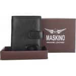 Genuine Leather Book Fold Card Holder Card Holder Black Colour MSKNBCH01Bk