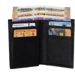 Genuine Leather Mix Napa Card Holder Black