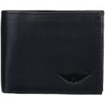 Black Raven Genuine Leather Bi-Fold Wallet by Maskino Leathers