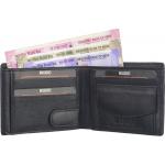 MASKINO Genuine Leather Wallet and Card Holder Two In One Black