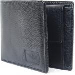 Genuine Leather Slim Wallet Black