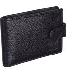 Upper Buttun Mini Wallet Card Holder NDM Black