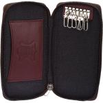 Hickory Brown Genuine Leathers Maroon Bank Locker Key Case by Maskino Leathers