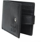 Slim Button Napa Wallet Black