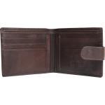 Slim Button Napa Wallet Brown