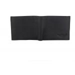 Stylish Men Black Genuine Leather Wallet  (8 Card Slots)