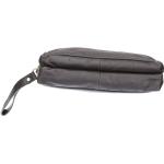 Classi Grey 100%Genuine Leather Cash Bag Pouch by Maskino Leathers