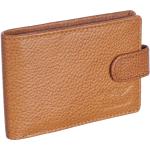 Upper Buttun Mini Wallet Card Holder NDM Tan