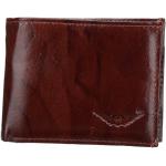 Mysterious Brown Genuine Leather Wallet by Maskino Leathers