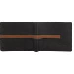 Simple Men Black Genuine Leather Wallet  (8 Card Slots)