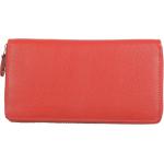 Genuine leather card holder red colour for women