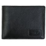 Genuine Leather Slim Wallet Black