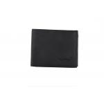 Stylish Men Black Genuine Leather Wallet  (8 Card Slots)