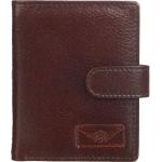 Genuine Leather Book Fold Card Holder Card Holder Brown Holder Msknbch01Br