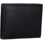 Jet Black Genuine Leather Bi-Fold Wallet by Maskino Leathers