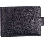 Upper Buttun Mini Wallet Card Holder NDM Black