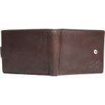 Slim Button Napa Wallet Brown