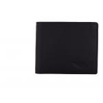 Fashion Men Black Genuine Leather Wallet  (8 Card Slots)