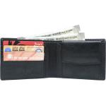 Genuine Leather Slim Wallet Black