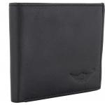 Stylish Men Black Genuine Leather Wallet  (8 Card Slots)